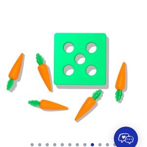 Colorful Carrot Sorting Toy